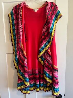 Double Zero Red Top with Mustard Trim